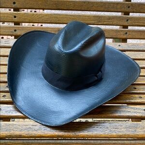 Justin Moore signature BullHide Hankit Black Cowboy Hat wide brim western cap